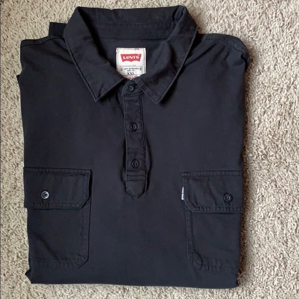 Levi’s Egyptian Cotton Pullover Long Sleeve Polo